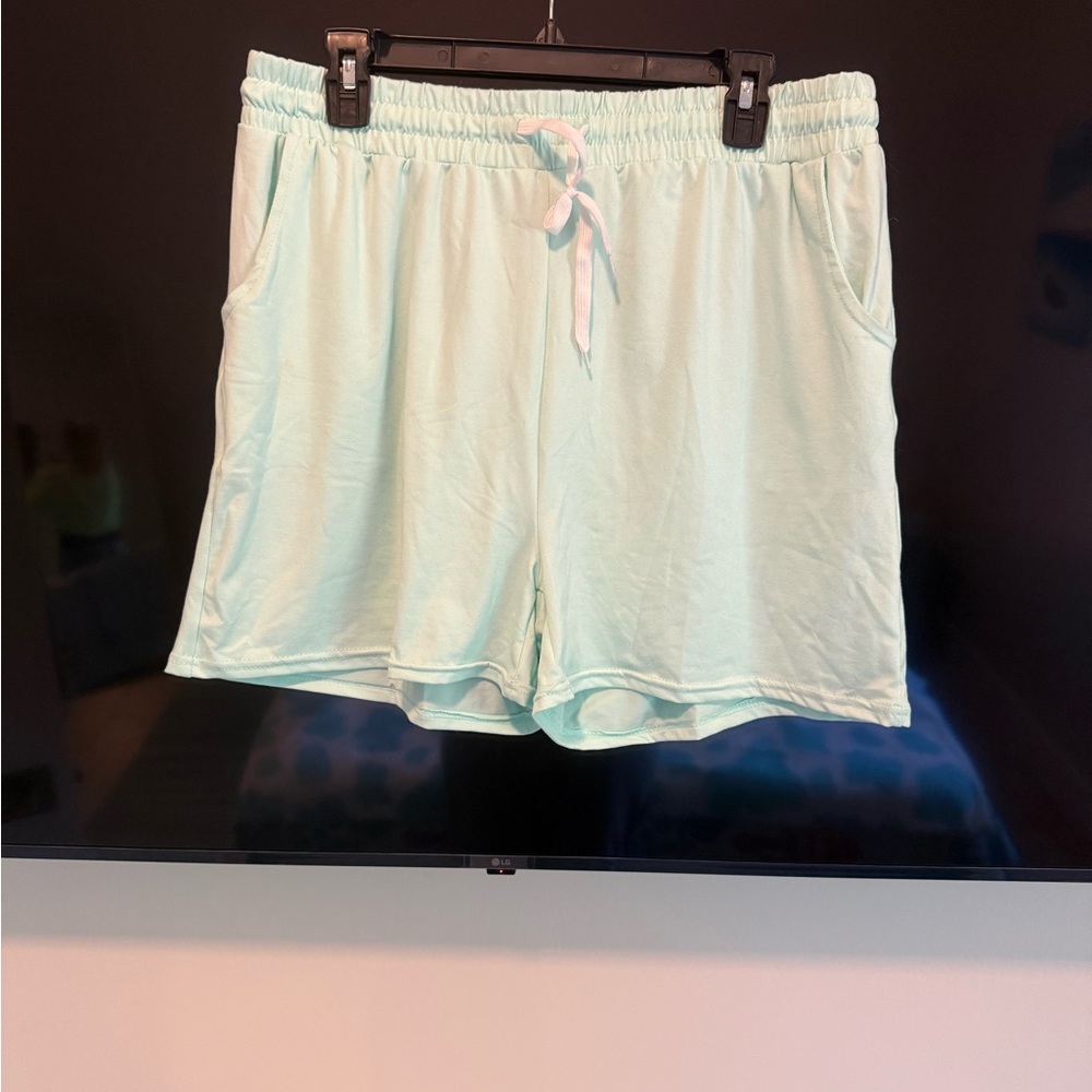 Amazon Essentials Mint Women's High Waist Shorts